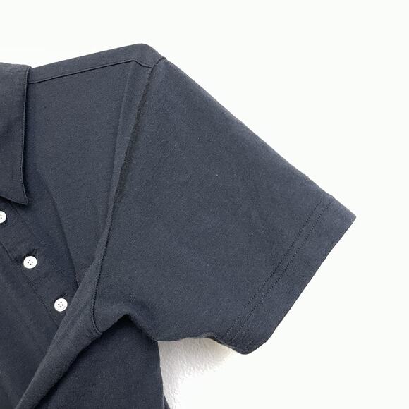 Vintage Swobo Merino Polo Shirt Small Mens Gray Short Sleeve Knit Cycling *Holes - Picture 5 of 11